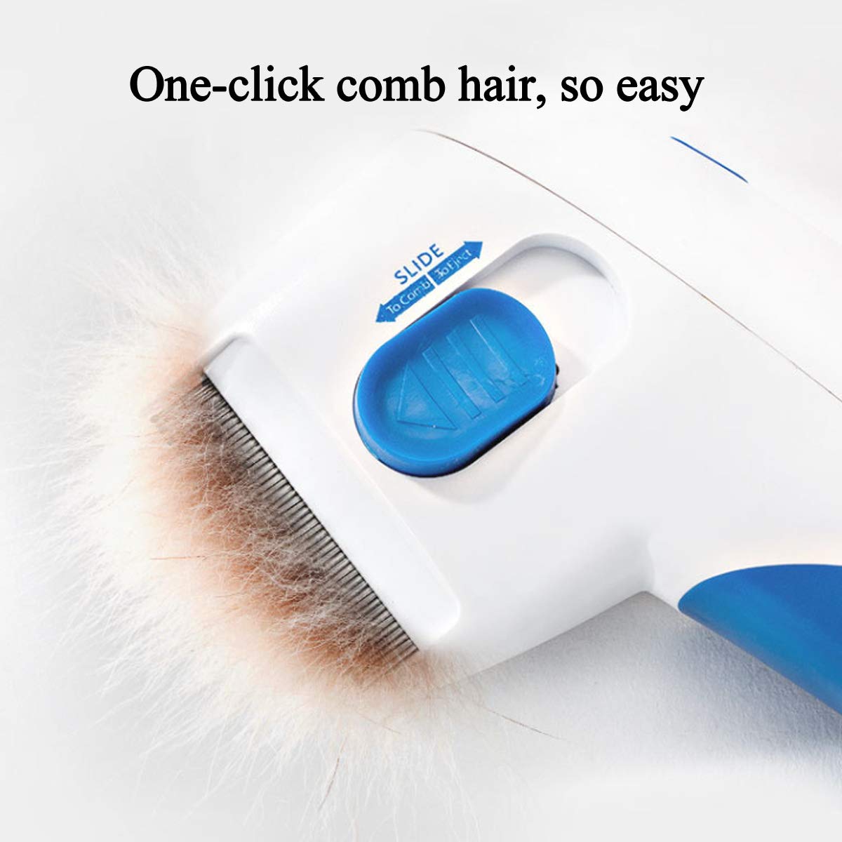 LQRLY Electric Flea Comb for Pet, Fleas Removal Tool Electric Brush Comb for Dogs Cats