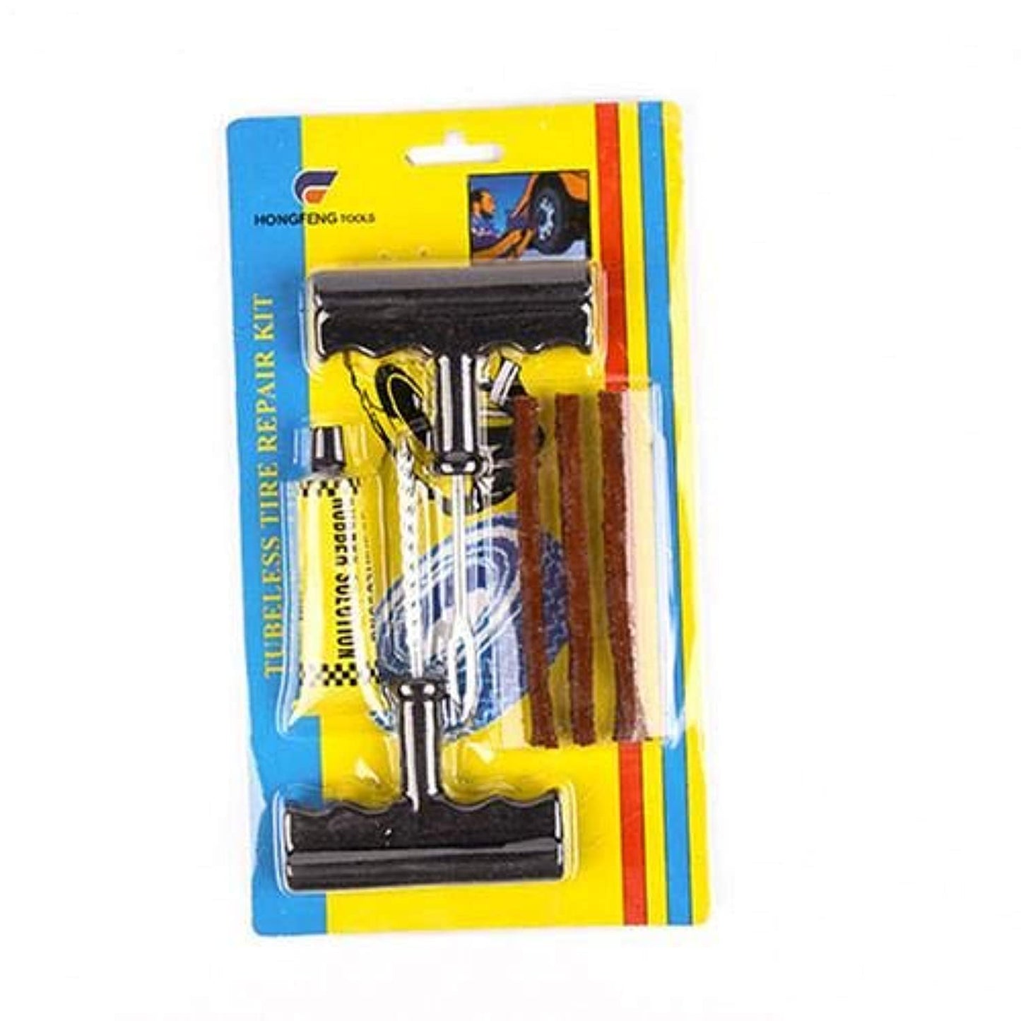 1 Set Professional Auto Car Tire Repair Kit Car Bike Auto Tubeless Tire Tyre Puncture Plug Repair Tool Kit Tool