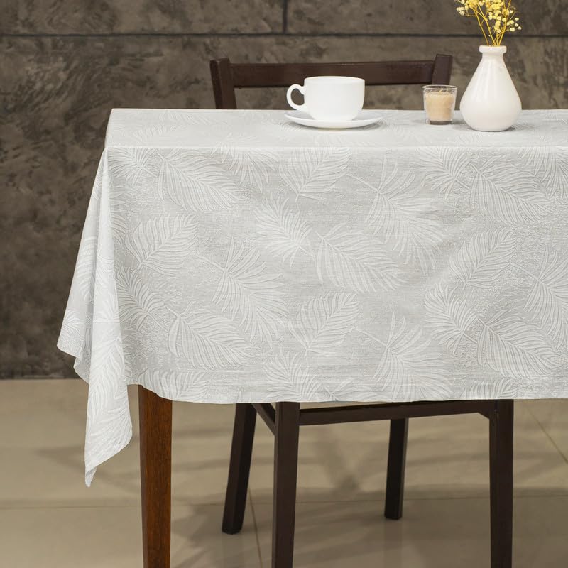 INtex HOME Analia Linen Tablecloth, Rectangular Dining Cover, Elegant and Durable, Soft Fabric, Easy-Care, Multi-Purpose for Home, Events, and Special Occasions, Set of 1 - Café - 200 X 270 CM
