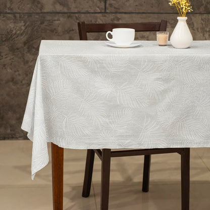 INtex HOME Analia Linen Tablecloth, Rectangular Dining Cover, Elegant and Durable, Soft Fabric, Easy-Care, Multi-Purpose for Home, Events, and Special Occasions, Set of 1 - Café - 200 X 270 CM