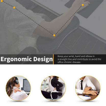 Xspring Arm Rest Support for Desk, Adjustable Wrist Rest Extender, Rotation Elbow Rest for Desk to Release Pressure and Relieve Pain Suitable for Home and Office