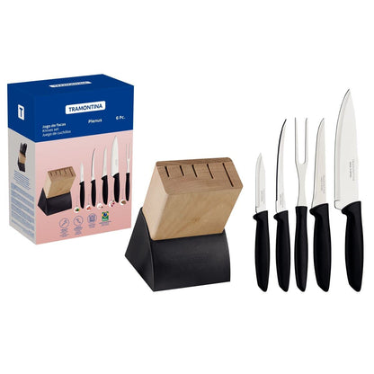 6 pcs. Knives set -Black - Designed for High Performance and Durability, Ideal for Professional and Home Kitchens, Precision Crafted for Every Culinary Task