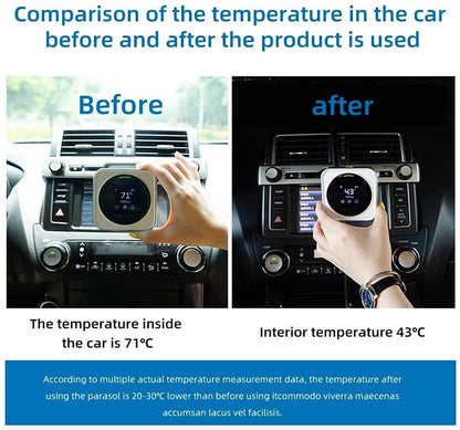 Foldable Car Sun Umbrella Interior Windshield Sunshade Cover Front Window UV Protection Shade Curtain Parasol Car Accessories (L size)