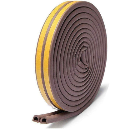 Window Ruer Seal Strip for Draft Stopper (6M, Brown)