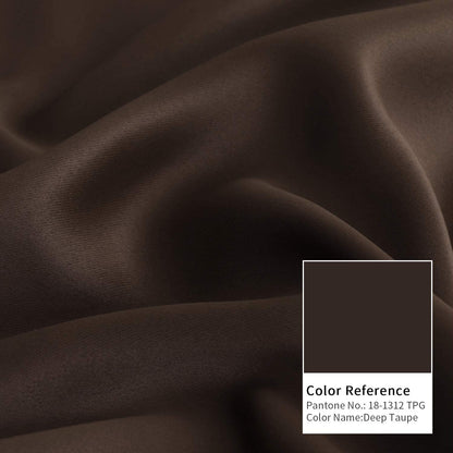 INtex CURTAINS HOUSE Blackout Curtains - Soft Peachy Texture Thermal Insulating Curtains-Silver Steel Grommets Blackout For Living Rooms And Bedrooms - Single Panel 135W X 230L CM Black