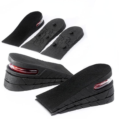 YURRUON Height Increasing Insole 3-Layer Air Cushion Heel Insert Lift Shoes Insole for Men and Women Invisible Elevator Insoles 6cm Black