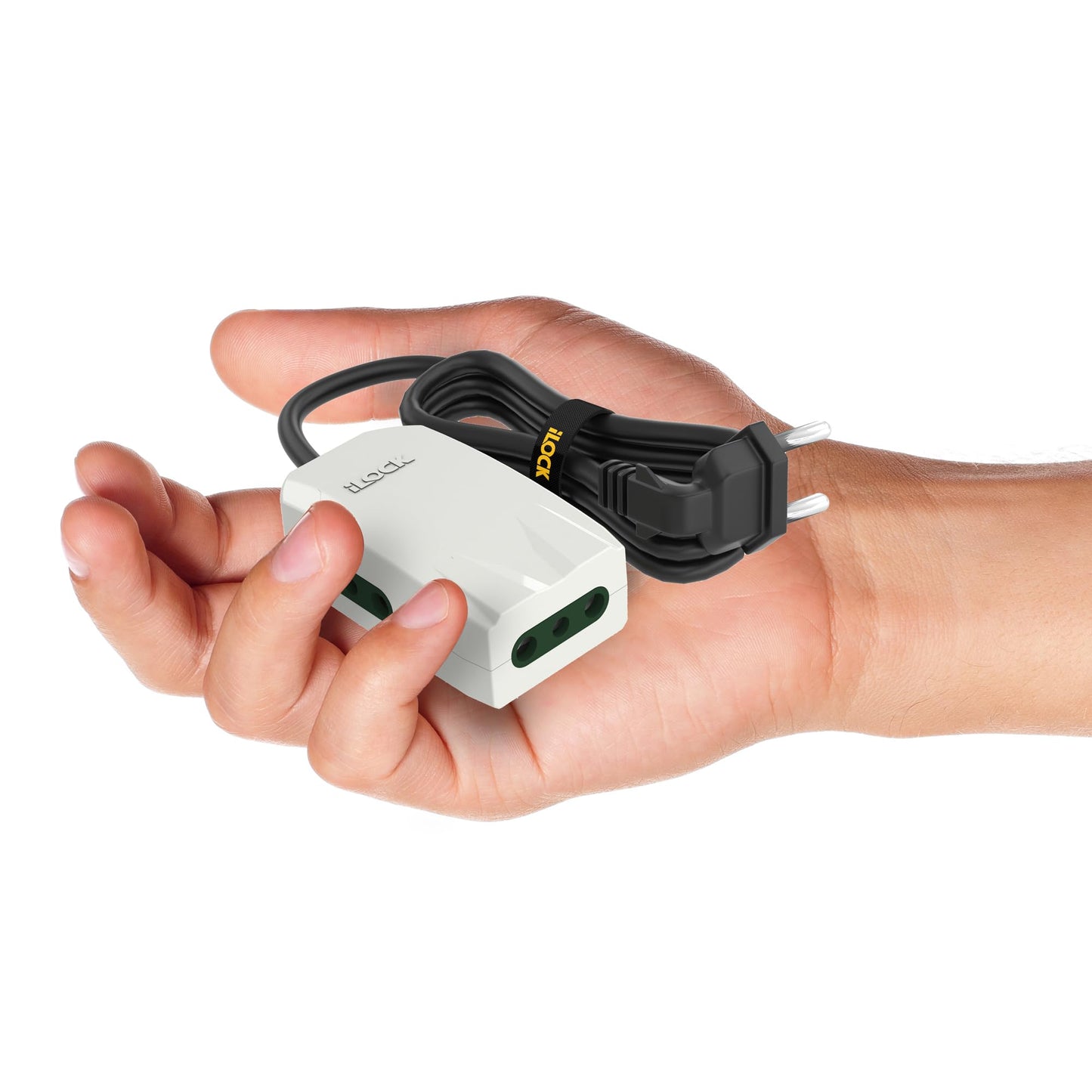 iLOCK Mini Power Strip - 3 outlets (3 m, white)