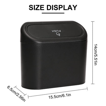 kingsea Car Trash Can,Vehicle Mini Garbage Can Leakproof Garbage Organizer Hanging Storage Box for Auto Front Back Seat Accessories,Home,Office (2)