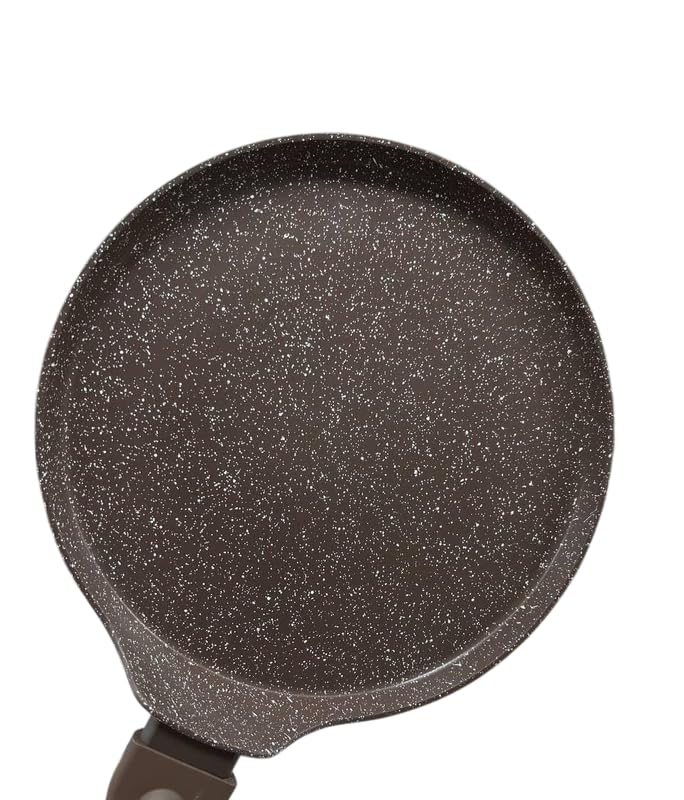 صينية كريب من الجرانيت 30 سم، سطح متين غير لاصق، متعددة الاستخدامات للكريب والفطائر والأومليت، توزيع متساوي للحرارة، سهلة التنظيف، مثالية للطهي المنزلي