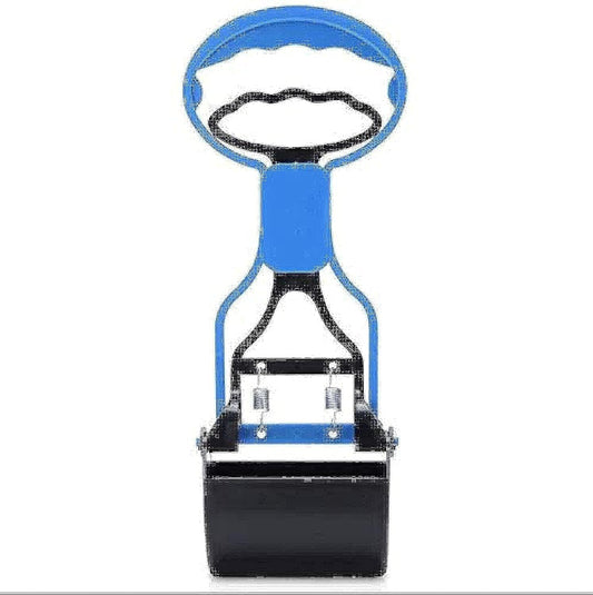Pet Dog Pooper Scoopers Pet Waste Scoop Portable Jaw Clamp Poop Scooper for Puppy Cat BLUE