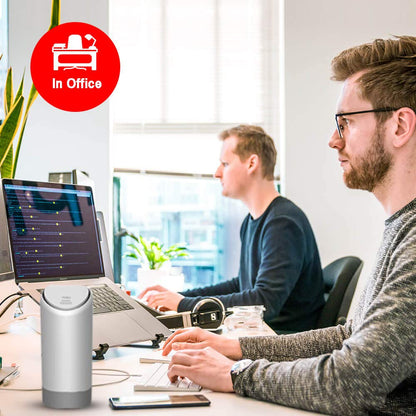 Fiexco Car Trash Can, Mini Silicone Car Accessories with lid, 100% Waterproof Automotive and Bedroom Organizer Garbage Can for Vehicle, Bedroom, and Office (White)