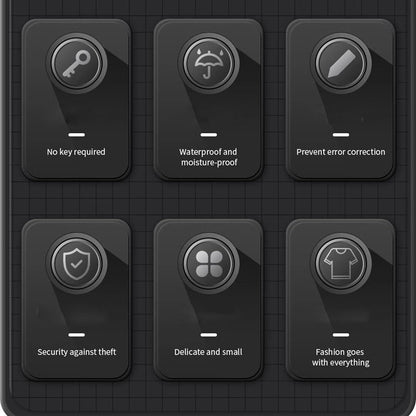 3-Digit Combination Padlock, Waterproof Combination Lock, Waterproof Metal and Plated Steel Combination Clasp