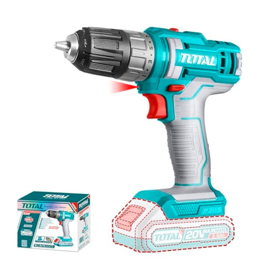 Lithium-Ion cordless drill,Voltage:20V No-load speed: 0-400/0-1500rpm Max torque: 45Nm -TDLI200515