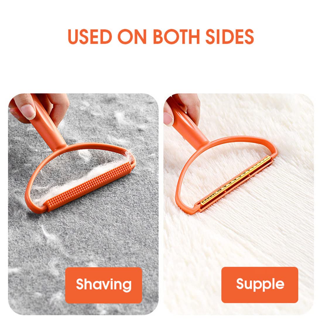 Land cast portable lint remover manual clothes cleaning fuzz shaver pet fur hair lint remover carpet rake for fluff manual epilator fabric pilling lint remover (blue)