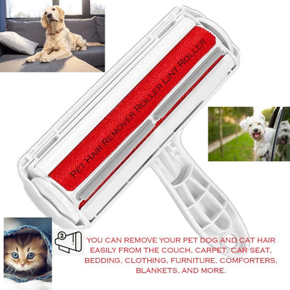 Pet Hair Remover Roller Lint Roller for pet Hair - Dog & Cat Hair Remover - Remove Dog, Cat Hair from Furniture, Carpets, Bedding, Clothing, Blankets, comforters and Perfect Fur Remover
