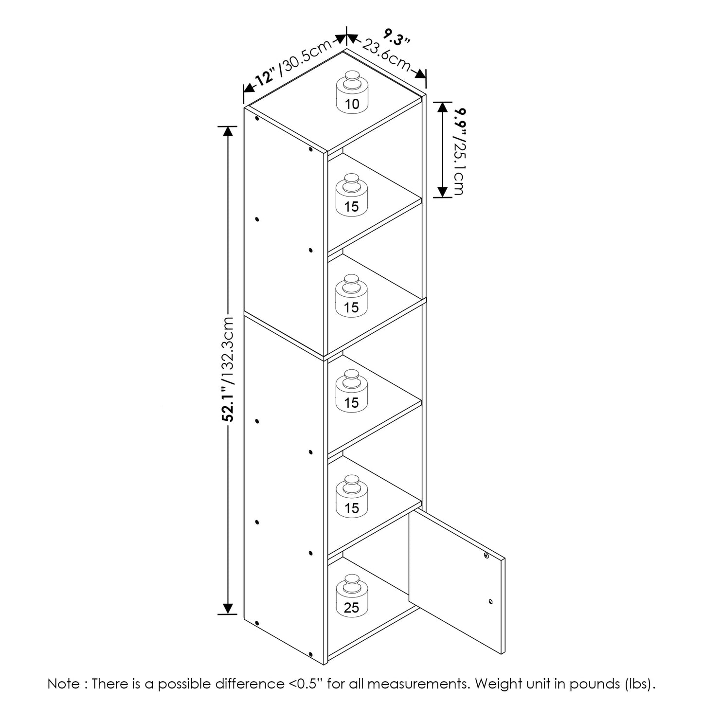 Printer Stand with Wheels in White, Mobile Office Cabinet with 2 Compartments, Engineered Wood Under-Desk Stand with Brakes, 40x35x55cm, Versatile Storage Trolley