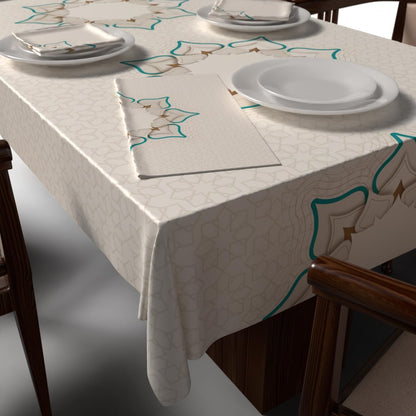 Ramadan's Unique Tablecloth & Napkins Set Satin