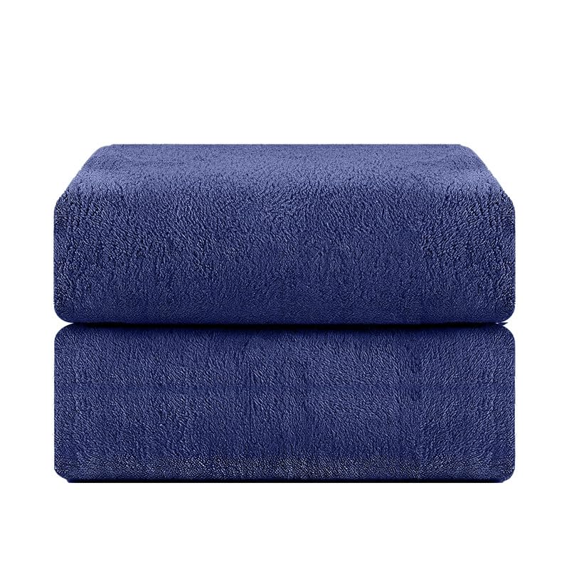 INtex HOME Bath Towel, Highly Absorbent & Soft 100% Cotton, Quick-Drying Hotel Quality Sheet, 1 Piece, 140W x 70L CM, Blue, For Adults Bathroom, Shower, Spa and Daily Use