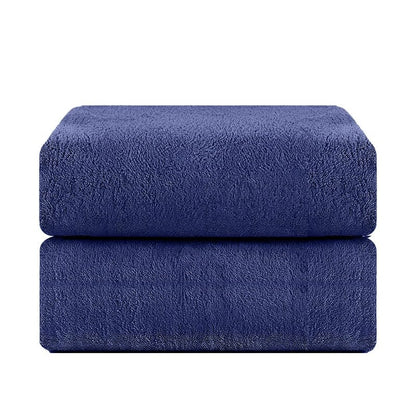 INtex HOME Bath Towel, Highly Absorbent & Soft 100% Cotton, Quick-Drying Hotel Quality Sheet, 1 Piece, 140W x 70L CM, Blue, For Adults Bathroom, Shower, Spa and Daily Use