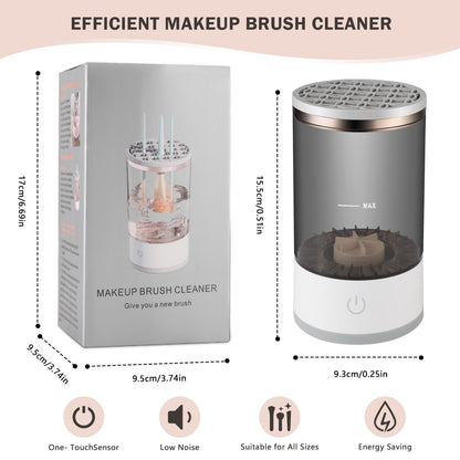 TOPEV Electric Makeup Brushes Cleaner,Portable USB Reusable Make Up Brush Cleaner Machine,Make Up Brush Cleaner Set for Quick Cleaning and Drying