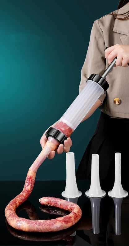 ZNZNANG Hand Operated Salami Maker -Sausage Filling Machine -Household Sausage Filler-Homemade Sausage Filling Machine Easily Make Various Sausages at Home