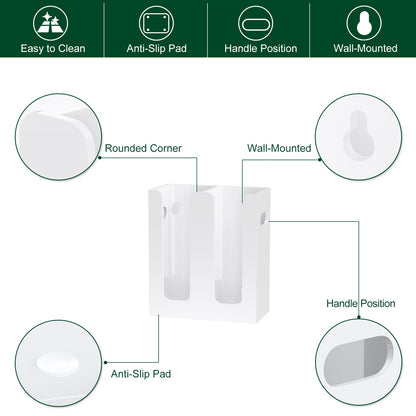 Clear Acrylic Coffee Cup Dispenser with Handles, Compartment Countertop or Wall Mounted Organizer for Hot and Cold Drink Cups and Lids