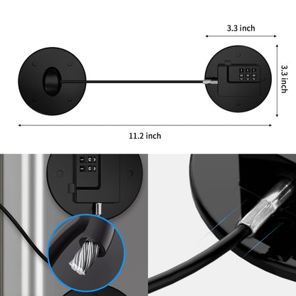 KFFPET 2 Pack Fridge Lock with Combination, Upgraded Refrigerator Locks for Adults Mini Fridge Lock for Kids, Freezer Door Safety Lock Child Proof Locks for Cabinets, Drawers, Closets, Windows, Strong