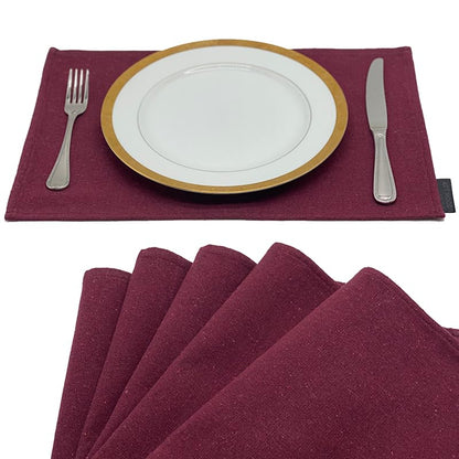Cotton Placemats Set 6 Pieces of Placemats and Runner