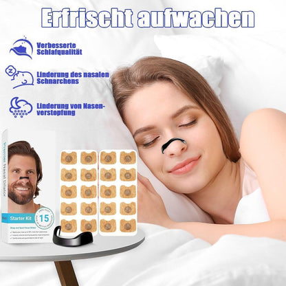 agctrler Nasal Strips, Intake Breathing Nasal Strip, Magnetic Nose Strip, Anti Snoring Nose Strip for Business Trips, Travel, Hotel and Home (Black)