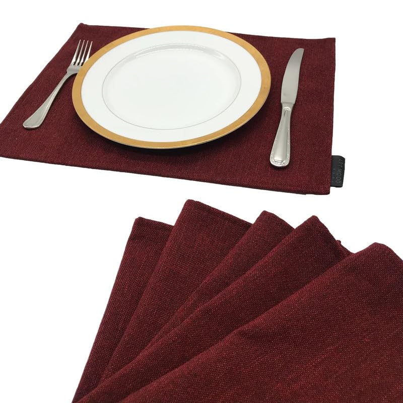 Linen Placemats Set 6 Pieces of Placemats and Runner