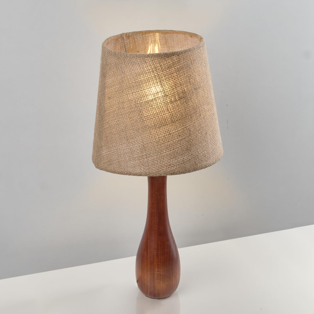 اباجورة بولنج بنى مصنوعه من خشب الزان الطبيعي NAGAFA Shop, wooden bowling lamp TB67-BN-BEK