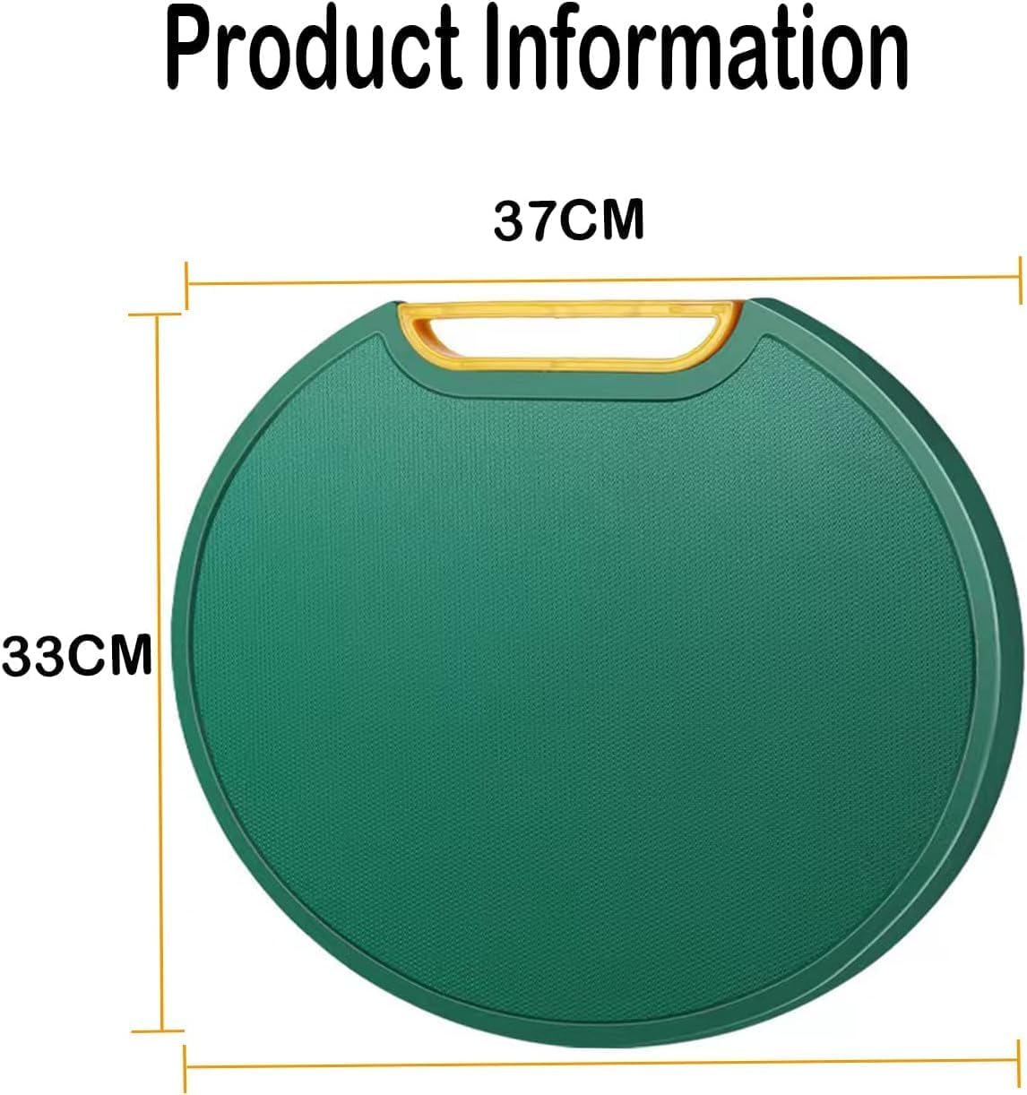 Round Shape Cutting Board, Chopping Board, Heavy Duty Non-Slip, Double Side,for Kitchen Home Meat Vegetable Fruit Cheese
