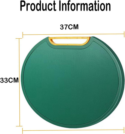 Round Shape Cutting Board, Chopping Board, Heavy Duty Non-Slip, Double Side,for Kitchen Home Meat Vegetable Fruit Cheese