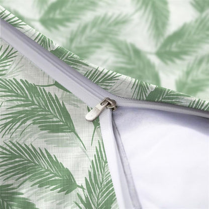 INTEX HOME Linen Velvet Cushion Set, Bella Leaf Pattern, Premium Soft Fabric, 40×40 cm, Turquoise, Elegant Living and Dining Room Decor, Comfortable and Durable Accent Pillows, 2 Pieces