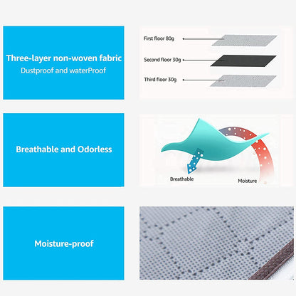 BoxLegend Foldable Clothes Storage Bag with Sturdy Zipper, Transparent Window, 1 Piece, multi color