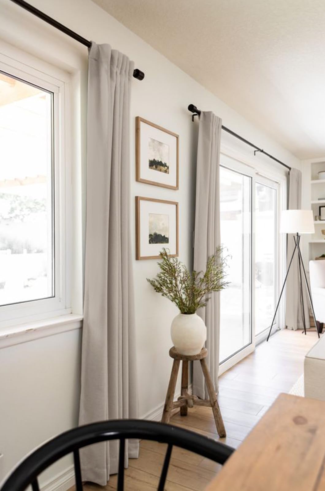 INtex CURTAINS HOUSE 100% Blackout Shield Linen Blackout Curtains for Bedroom and Living Room - Thermal Insulated Textured Drapes with Back Tab/Rod Pocket - 1 Piece Cream 150W x 230L CM