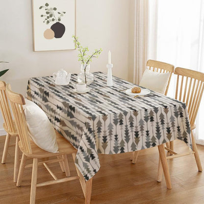 INTEX HOME Sofia Elegance Rectangular Tablecloth, Luxurious Linen Velvet, for Kitchen and Living Room Tables, Ideal for Ramadan and Events, 1 Pc, 130x90 cm, Easy-Care Fabric, Multicolour