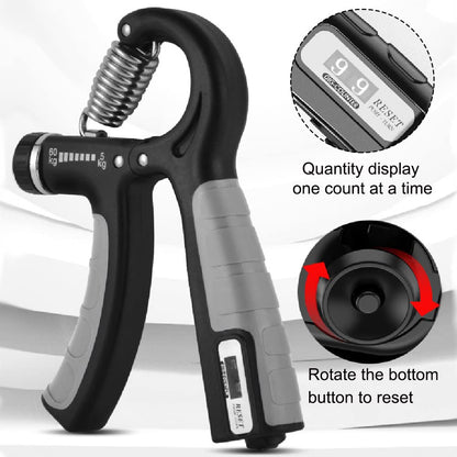 VIKKI Hand Grips Strengthener, 5-60 kg Adjustable Grips Strengthener Exerciser with Monitor, Power Trainer Gripper for Strong Wrists, Fingers, Forearm, Hands, Recovery for Athletes.
