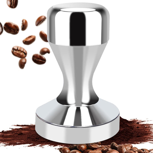 Stainless steel Coffee Tamper, 51mm Espresso Tamper with Stainless Steel Handle Heavy Duty Solid Coffee Bean Tamper