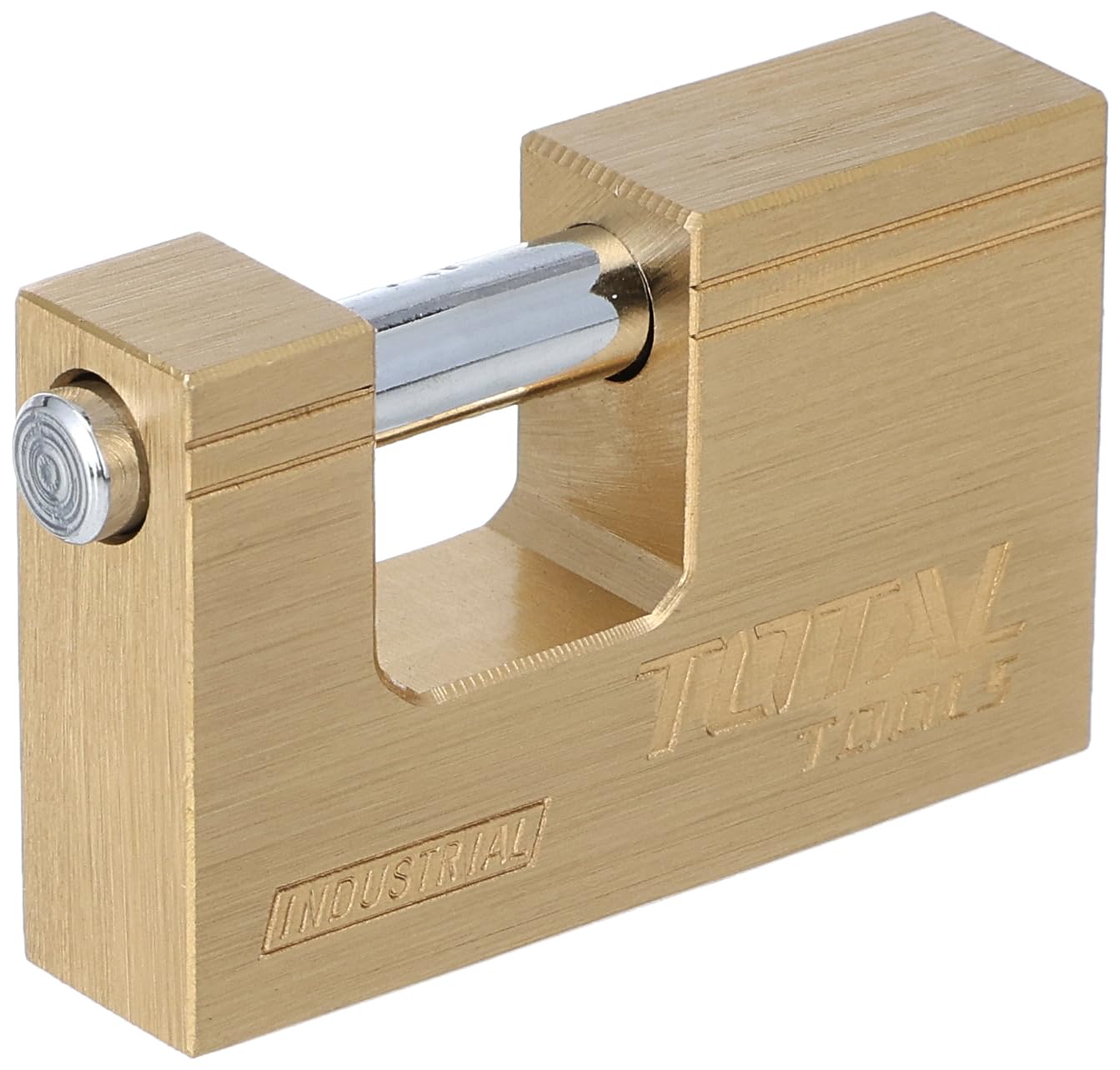Total Tools Brass Block Padlock - 60 mm