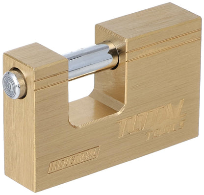 Total Tools Brass Block Padlock - 60 mm