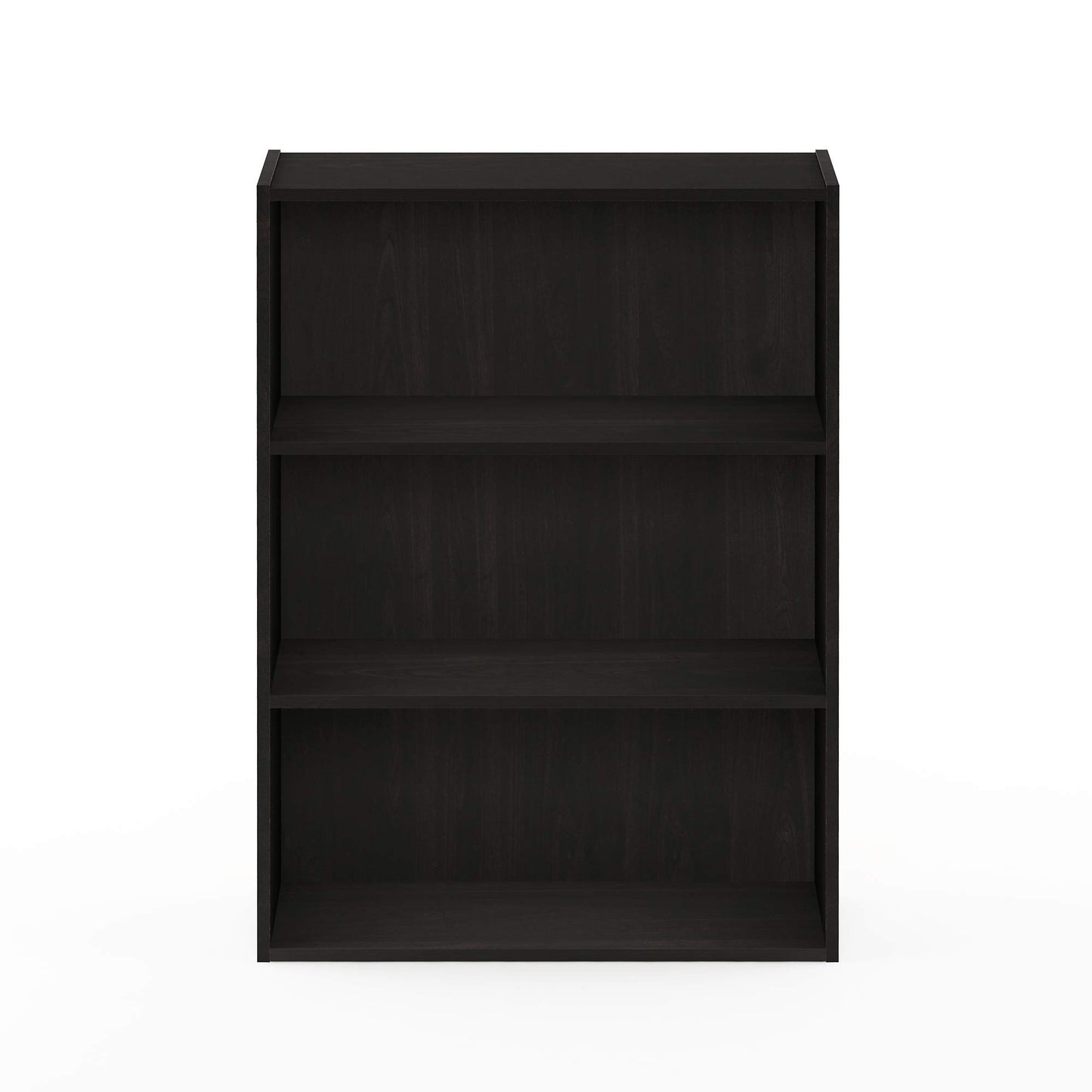 Pasir 3-Tier Open Shelf Bookcase, a classic and minimalist storage solution for books and decor, perfect for any room, presented in a rich and timeless Espresso finish