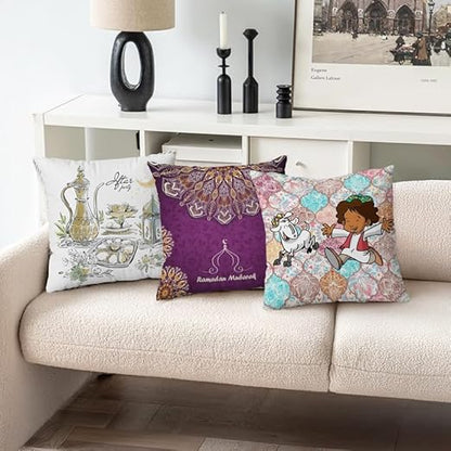 Throw Pillow Covers - Velvet Cushion Covers - Set of 3 -40 x 40 cm - Cover Only