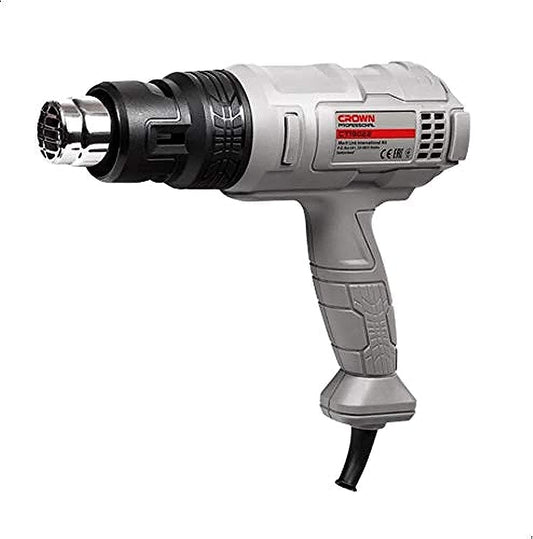 Crown CT19022K Electric Heat Gun, 3 Speed, 3 Temp - 1800 Watt