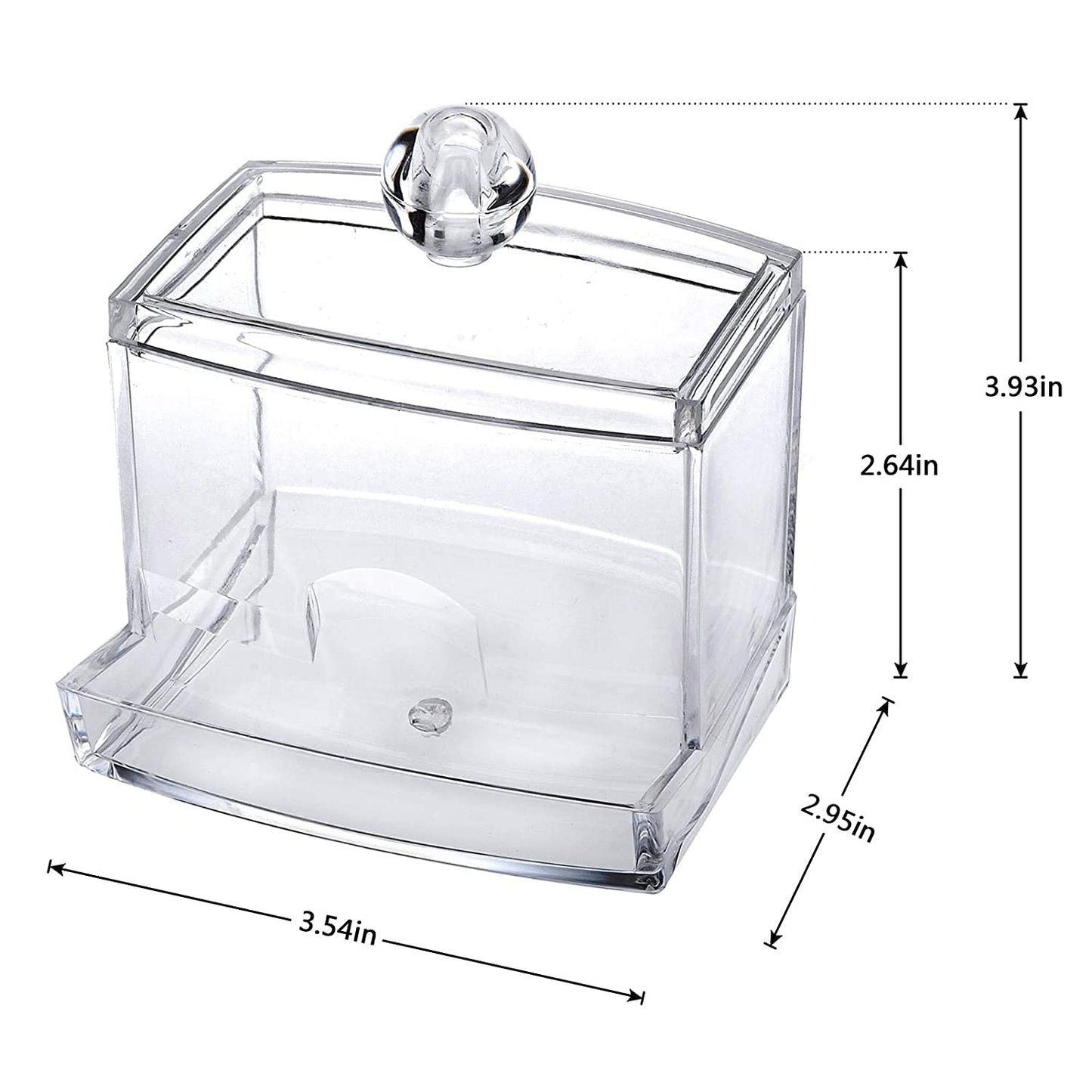 GTVGJH 1 Pcs Cotton Swab Pads Holder, Qtip Cotton Buds Ball Dispenser, Bathroom Containers Canister Organizer