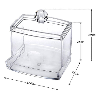 GTVGJH 1 Pcs Cotton Swab Pads Holder, Qtip Cotton Buds Ball Dispenser, Bathroom Containers Canister Organizer