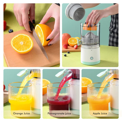 Portable Electric Citrus Juicer Hands-Free Rechargeable Orange Lemon Grapefruit Juicer Easy to Clean Juicer Machine