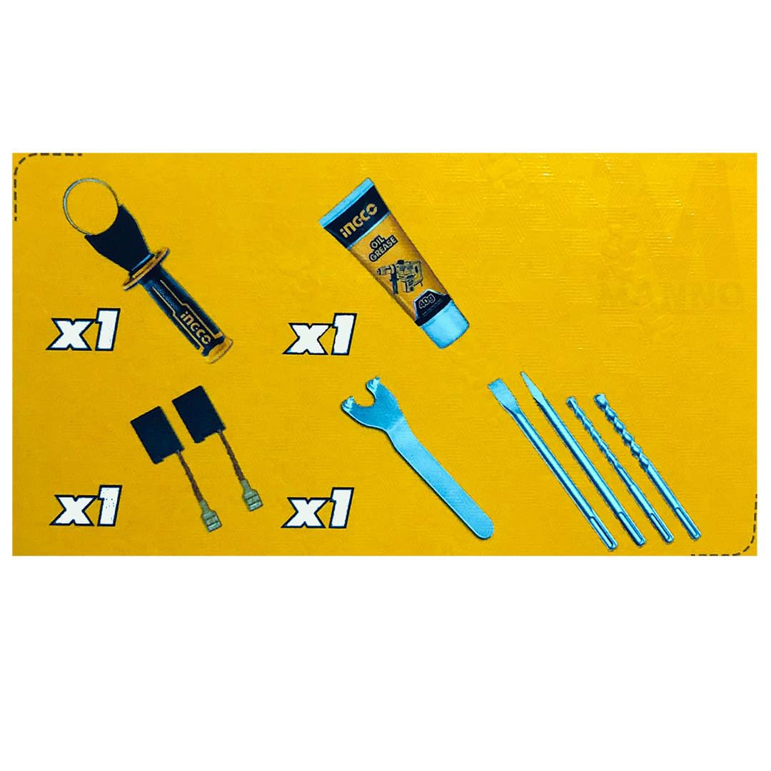 Ingco RH1600388 Rotary Hammer - 1600W,