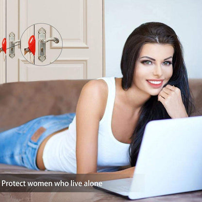 Portable Door Lock, Travel Lock, AirBNB Lock, School Lockdown Lock Also for Security Home Apartment Living Hotel Motel.Security Locks are Used for Travel, Family and Hotel Security
