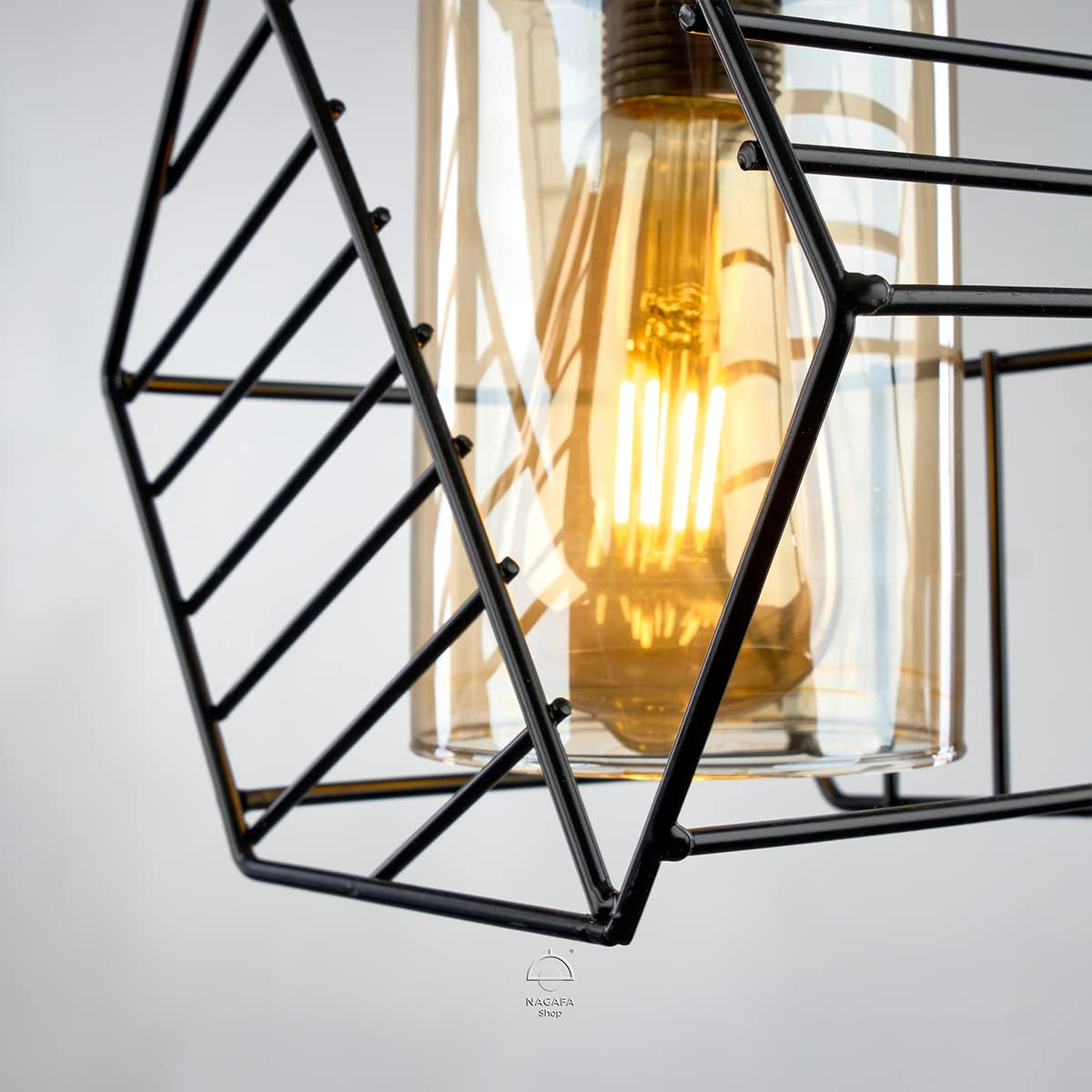 Nagafa Shop, Modern Boxes Black Pendant Light,From Nagafa Shop,